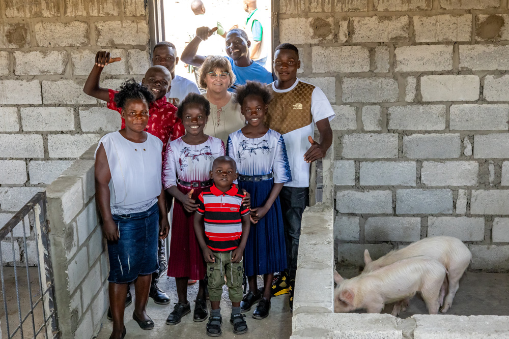 Sponsor Visit Sponsor Ellen Bell visits her sponsored child Emmanuel and his family.