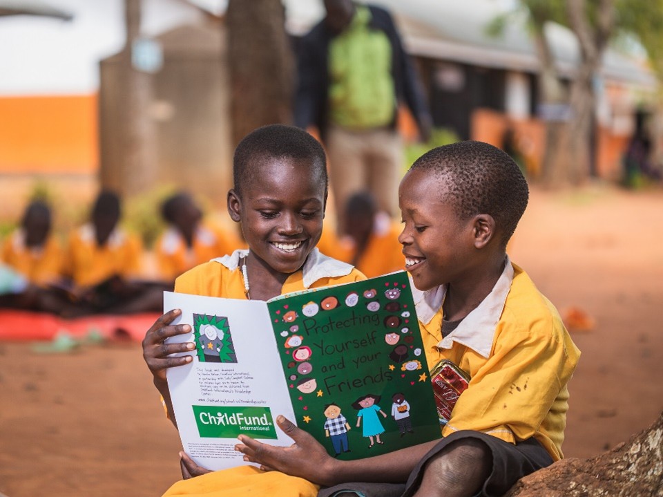 Comic Book Children in our Education and Protection for Well-being program read our comic book on child protection.