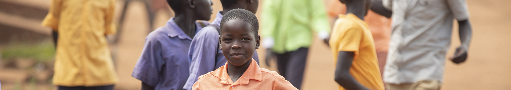 children playing outside