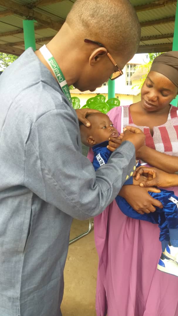 Health Clinic A child receives critical health treatment at a clinic supported by ChildFund.
