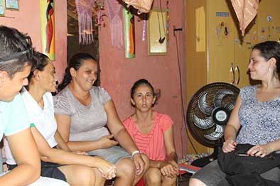 Women sitting in a circle